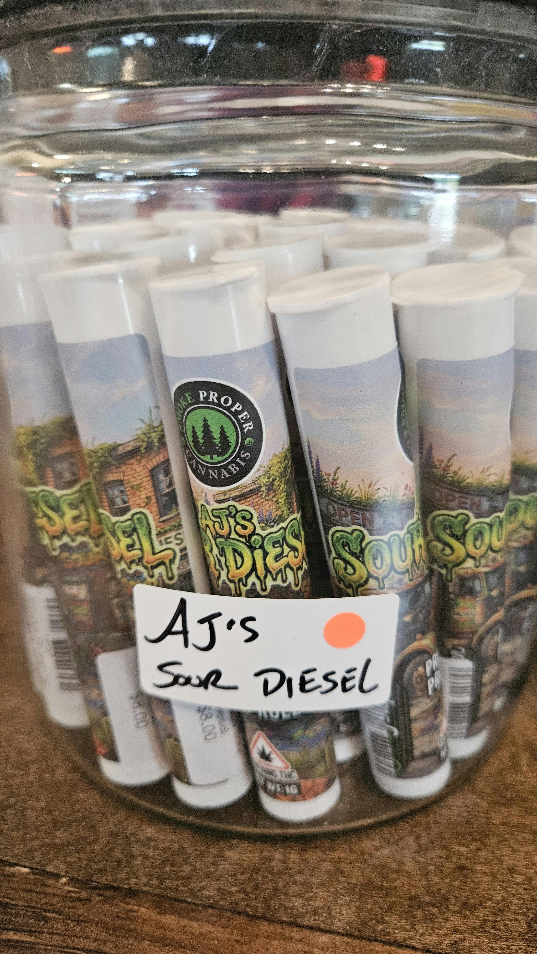 Aj's Sour Diesel - 1G Preroll
