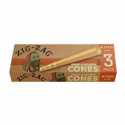 Zig-Zag | Unbleached Pre-Roll Cones | 3 Pack at nar