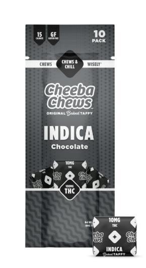 Indica Chocolate Taffy Chews | 100mg by Cheeba Chews