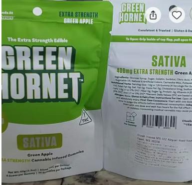 Green Apple Gummies | Gummies | 10pk | 40mg/ea by Green Hornet
