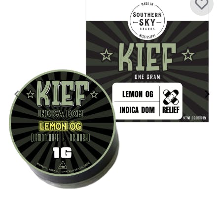 Lemon OG | Kief | 1g at nar