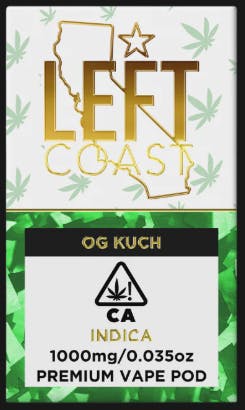 OG Kush Premium Pod 1G by LEFT COAST