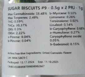 CULTA | Sugar Biscuits #9 Prerolls | 2x 0.5g