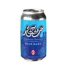 Keef | Blue Razz Cannabis Infused Soda | 12oz Can