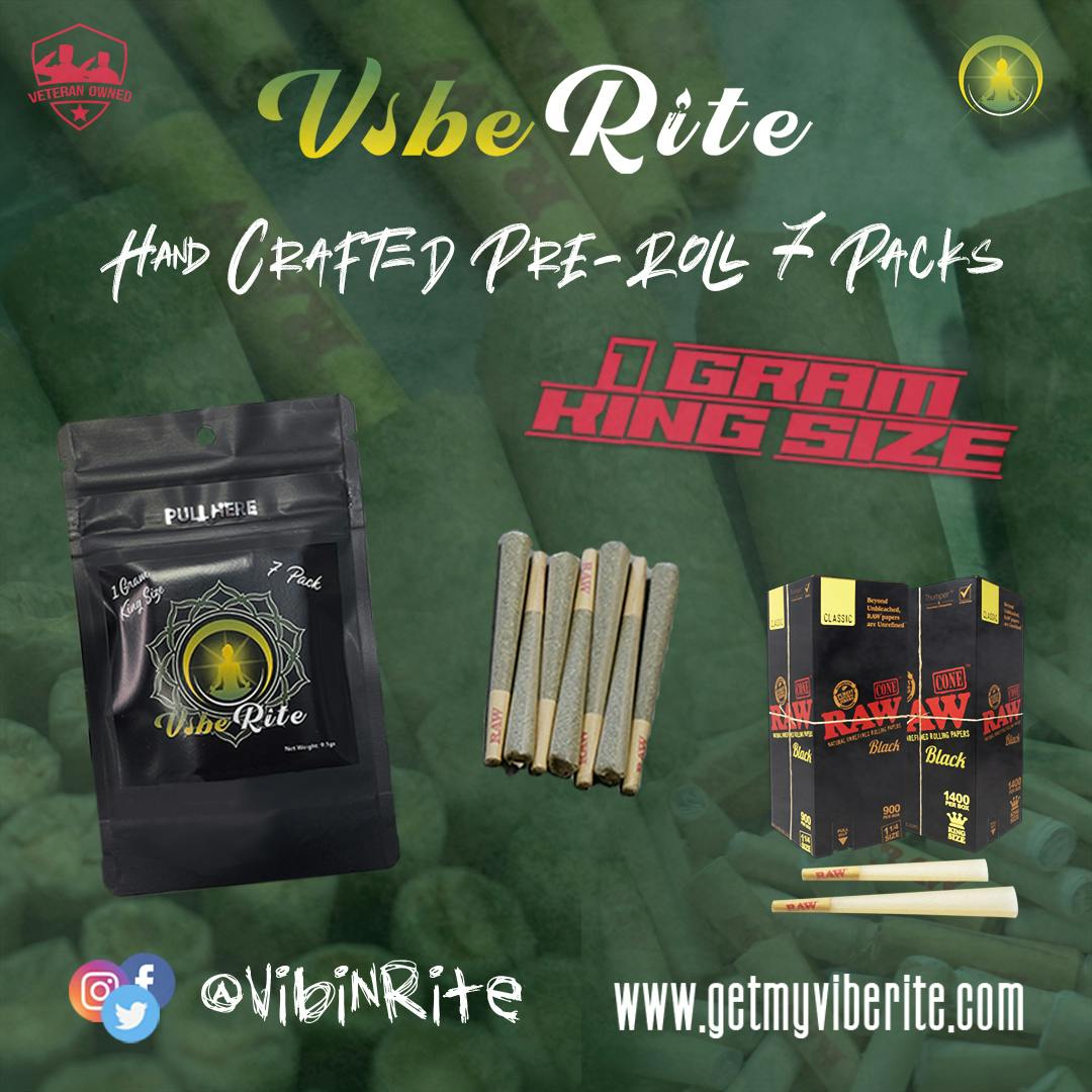 Vibe Rite - 7-Pack Flower Prerolls