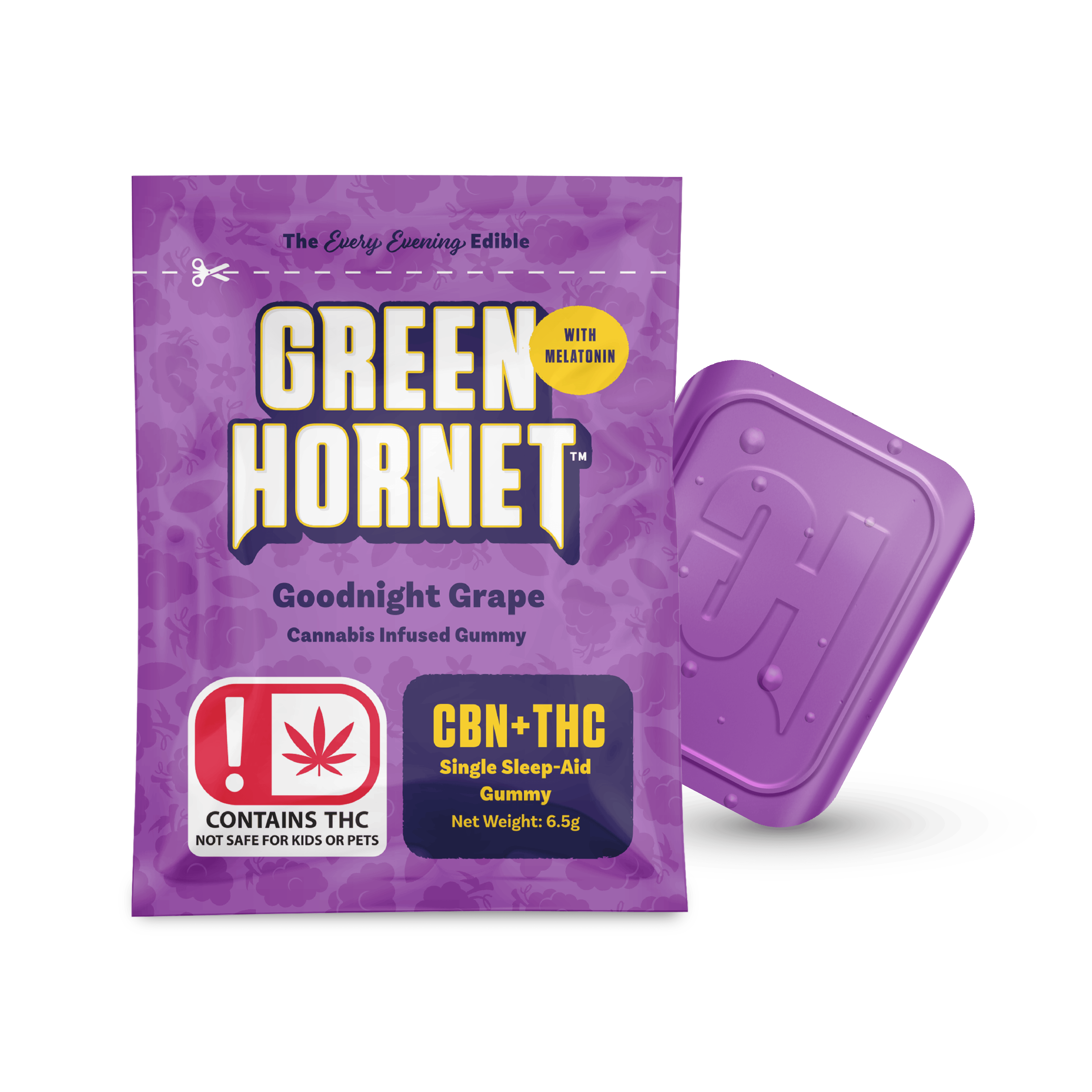 Green Hornet - Goodnight Grape | CBN :THC - Single Dose