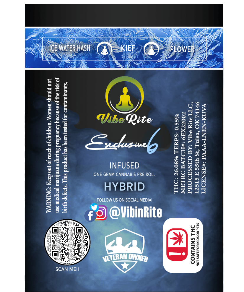 Vibe Rite - Hash Rosin Infused Preroll 6