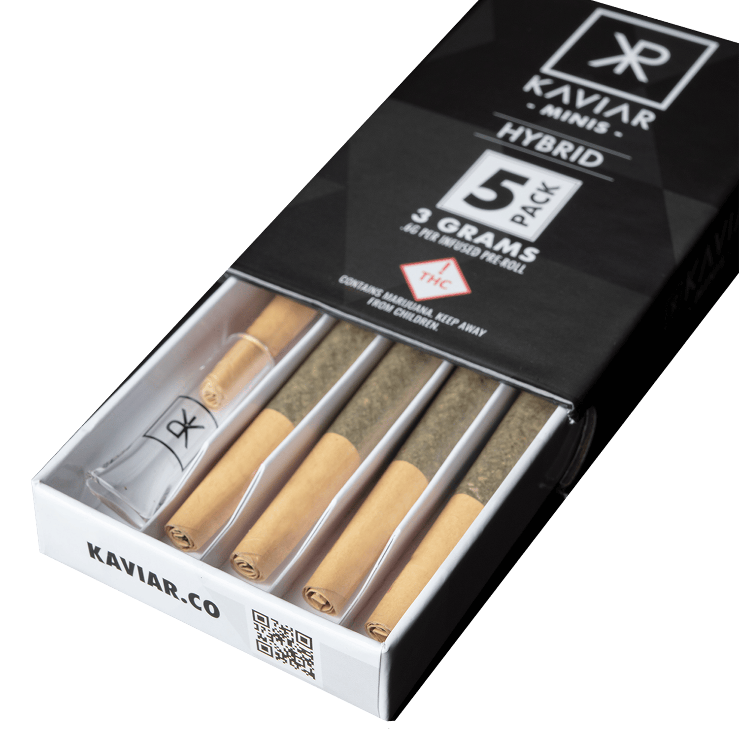Kaviar | Hybrid | Infused Joints | 0.6g ea | 5pk