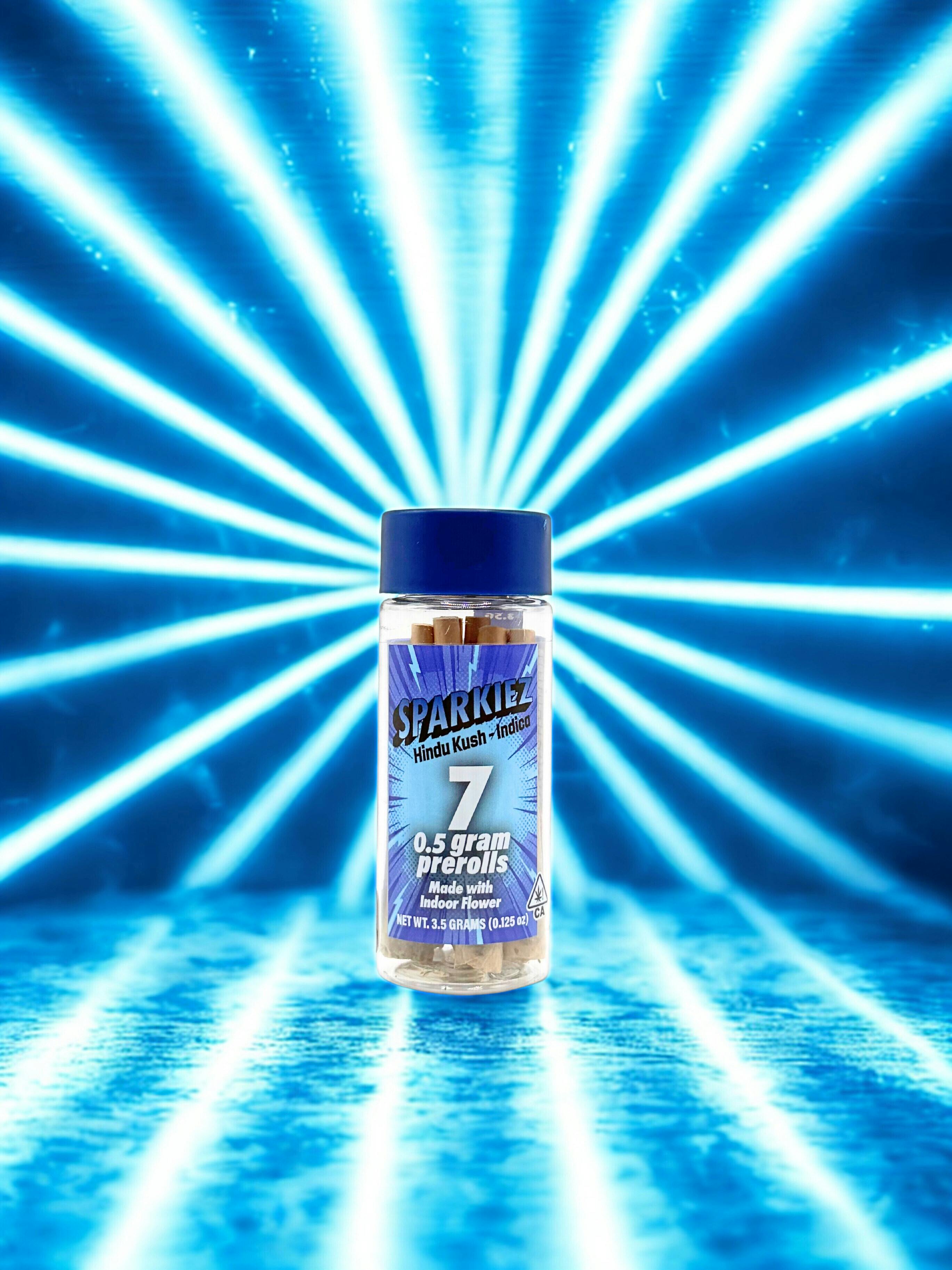 Sparkiez | Hindu Kush | Mini Pre-rolls | 0.5g each | 7pk
