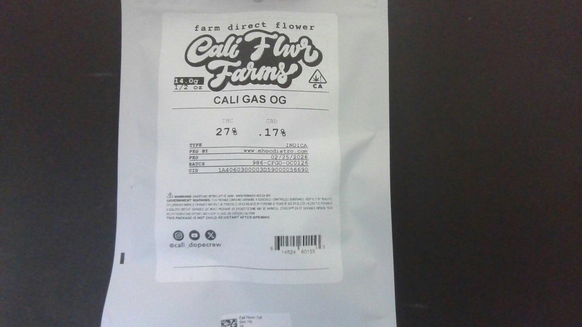 Cali Flwr Farms — Cali OG