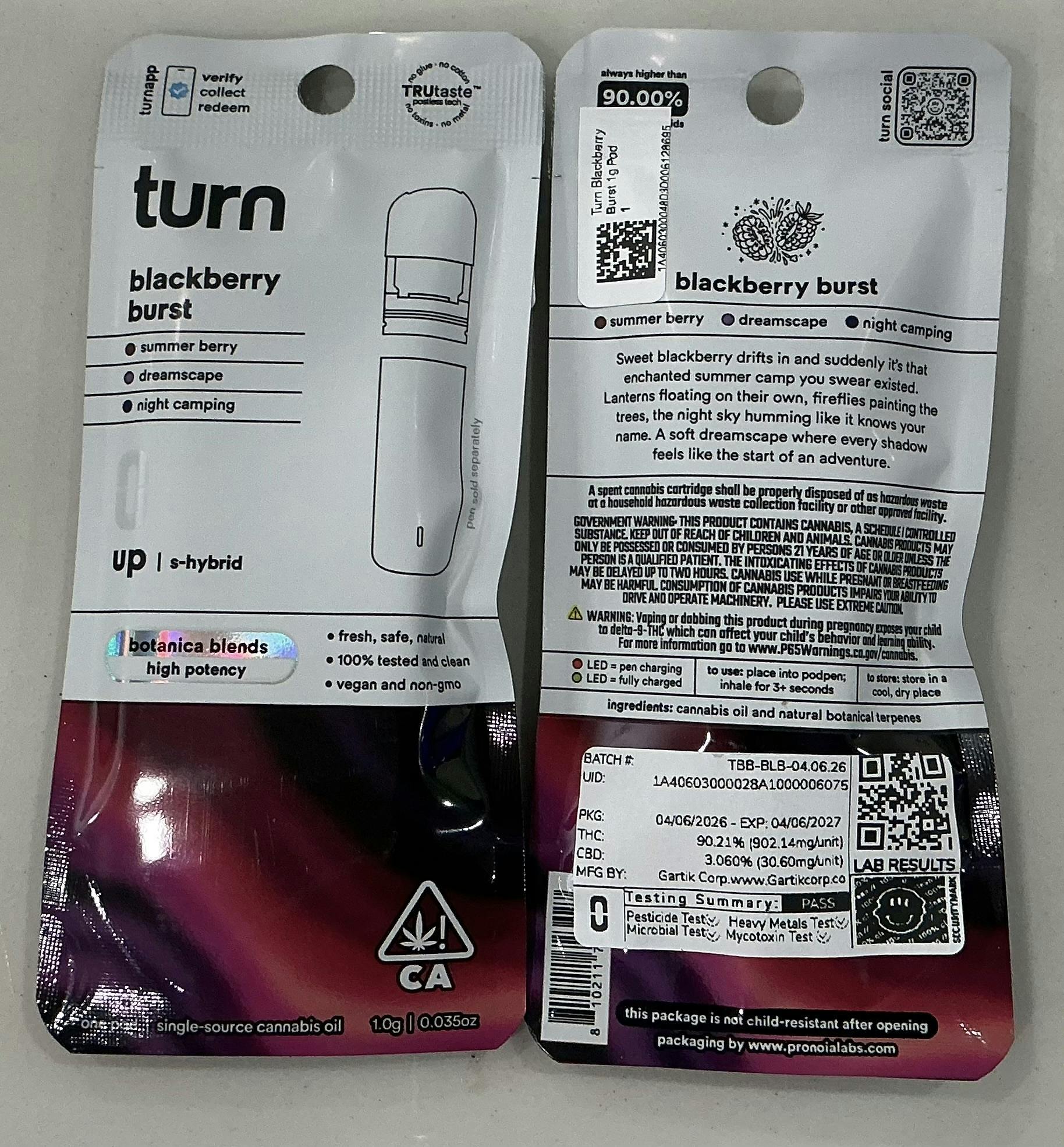 turn — Blackberry Burst