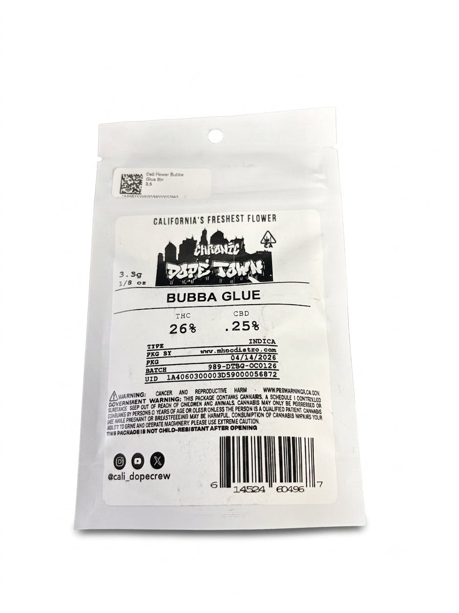 Cali Flwr Farms — Bubba Glue