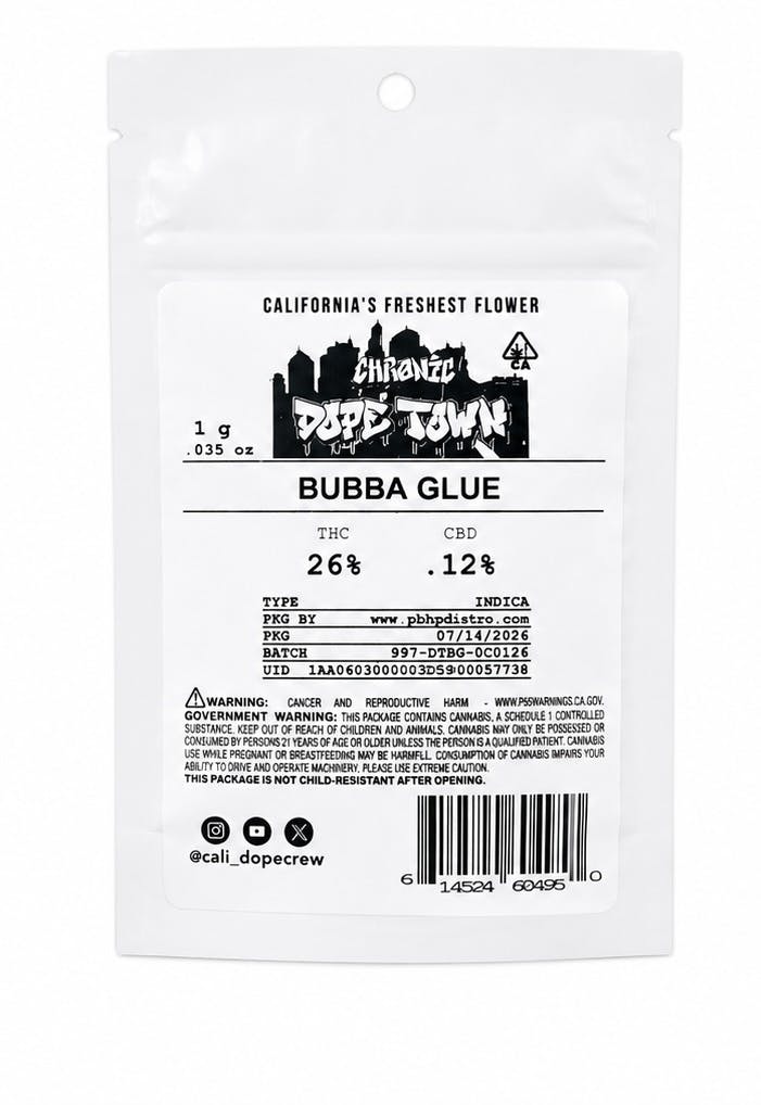 Cali Flwr Farms: Bubba Glue
