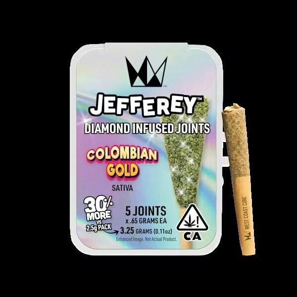 Colombian Gold - 0.65G Jefferey Infused Joint 5 Pack