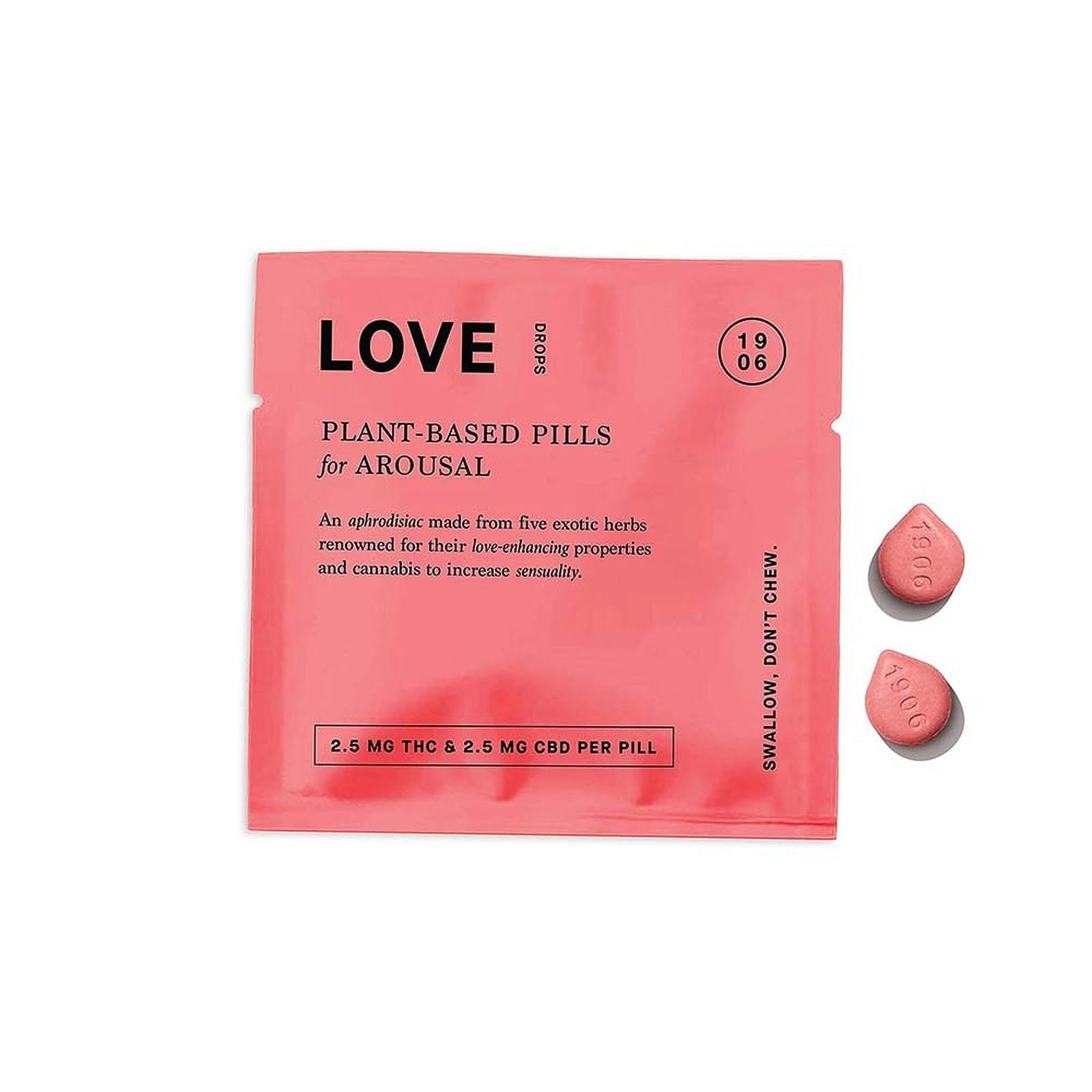 1906 Love 10mg THC/10mg CBD Drops for Arousal - Pouch by 1906