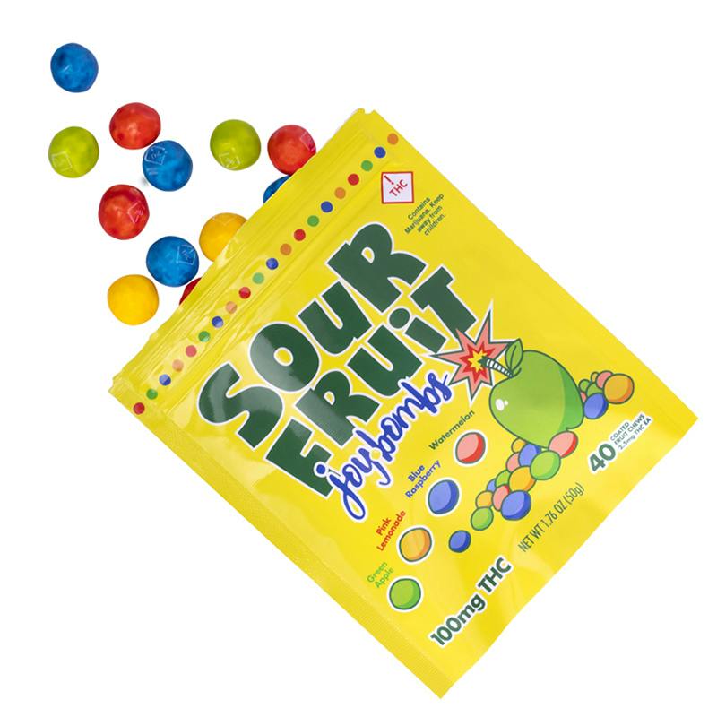 Joybombs 100mg Sour Fruit Cannabis Infused Fruit Chews