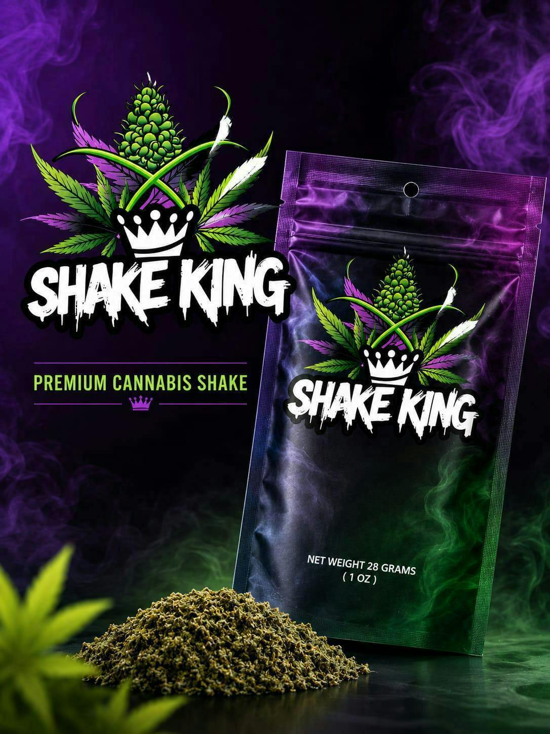 Gary Payton Hybrid 28g Cannabis Shake/Trim Pre-Packaged by Ganja King