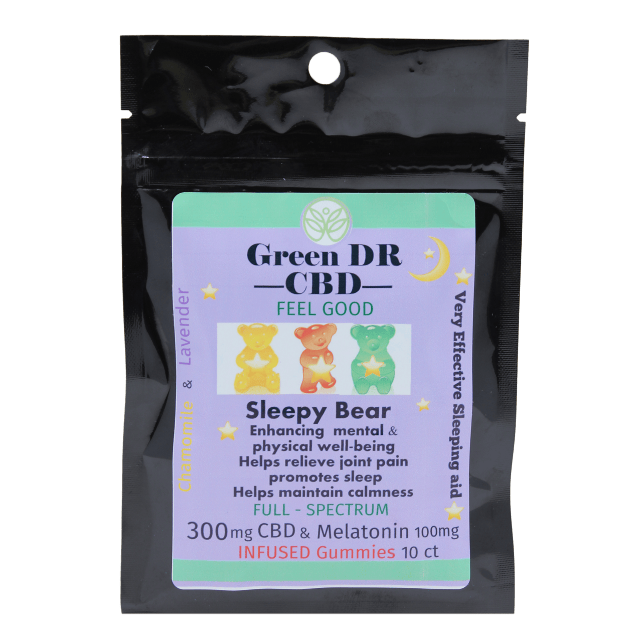 3:1 CBD:Melatonin Sleepy Bear Full-Spectrum Gummies by Green Dr