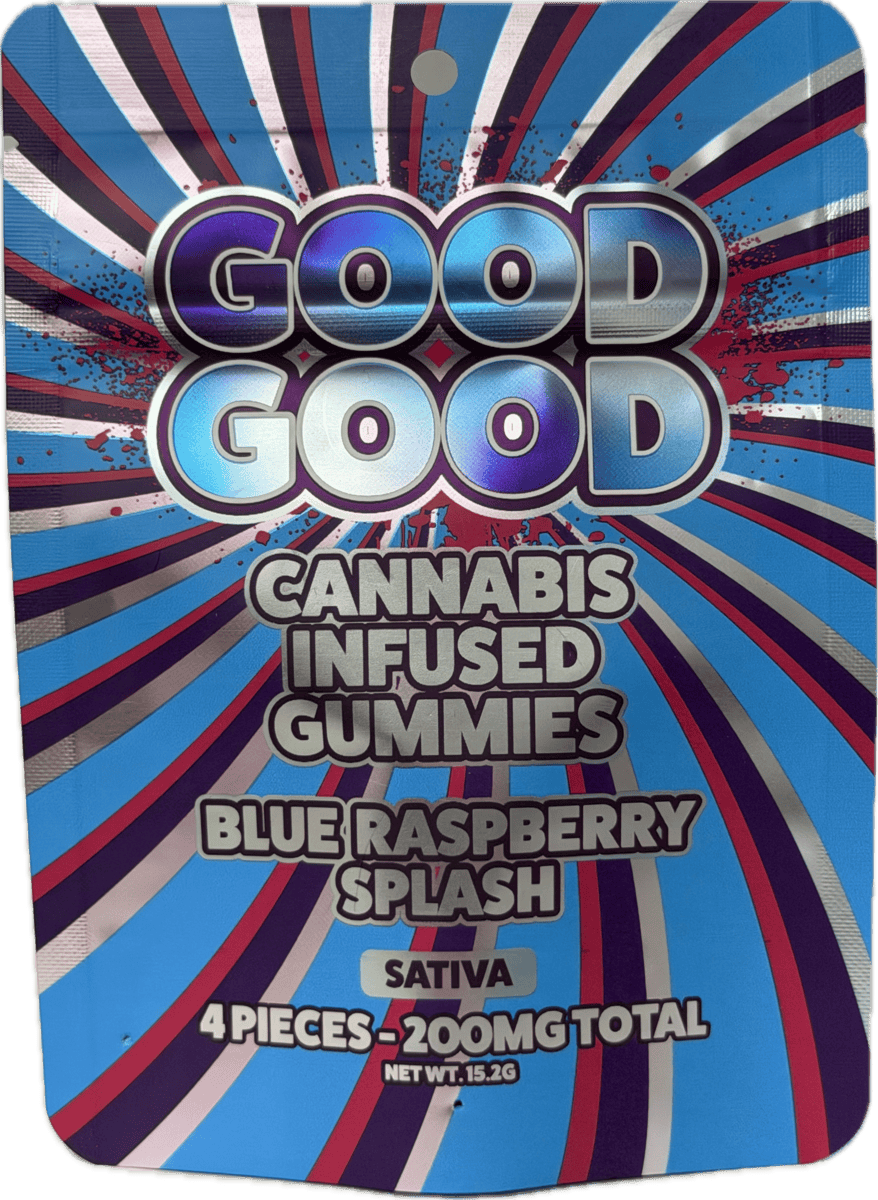 Good Good | Blue Raspberry Splash Gummies | 200mg | 4pk | 50mg/ea