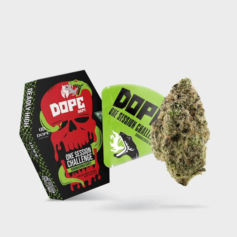 DOPE DEPT | PREPACK | 3.5G | ONE SESSION CHALLENGE | BANANACONDA RUNTZ