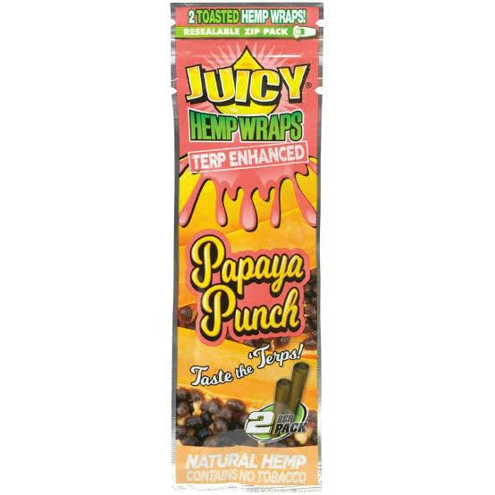 Juicy Terp Enhanced Hemp Wraps (Papaya Punch) | Accessories