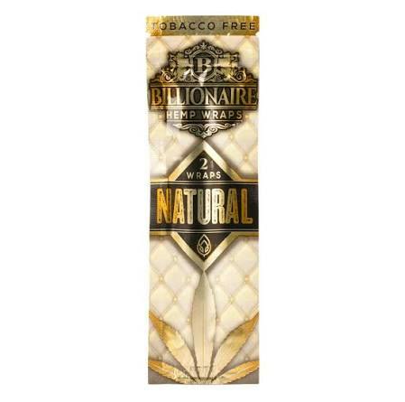 BILLIONAIRE | HEMP WRAPS | 2PK | NATURAL