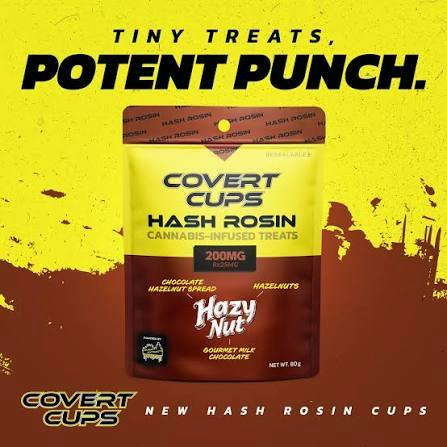 COVERT CUPS | HASH ROSIN CUPS | 200MG | HAZY NUT