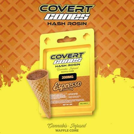 COVERT CUPS | HASH ROSIN CONES | 200MG | ESPRESSO