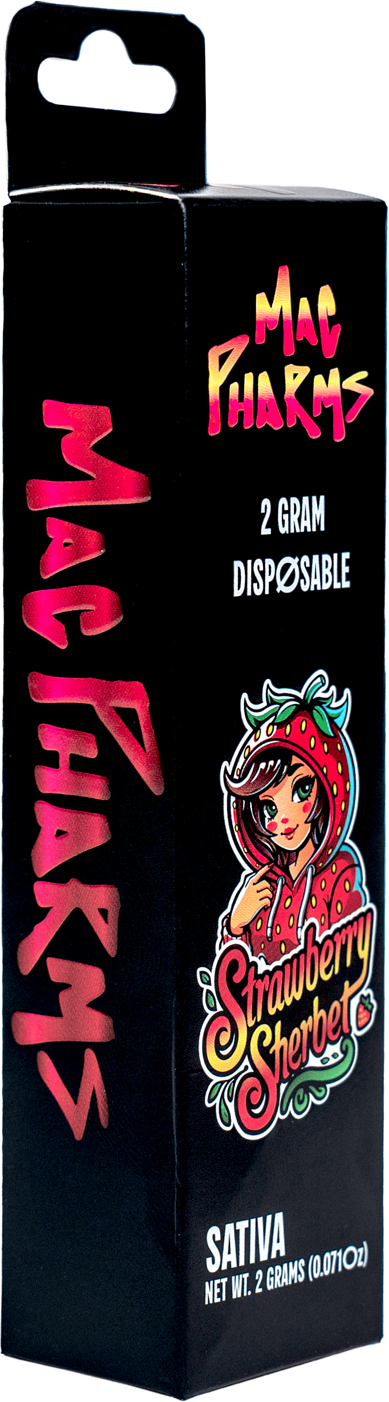 Mac Pharms | Strawberry Sherbet | Disposable Vape | 2G