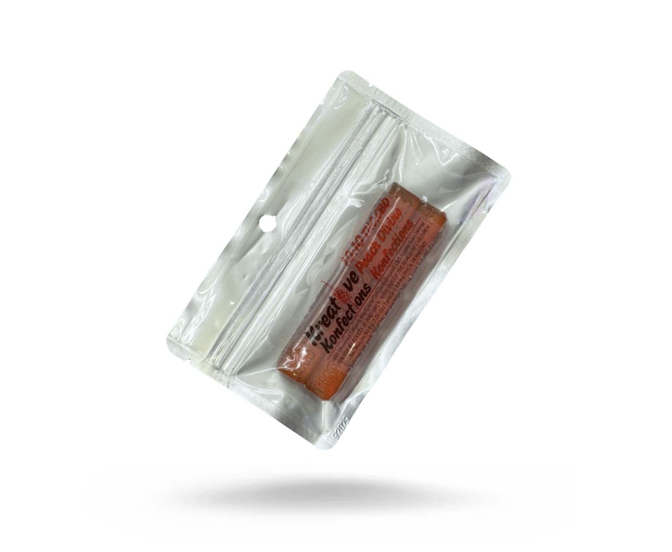 100mg Peach Hard Candy by KREATIVE KONFECTIONS
