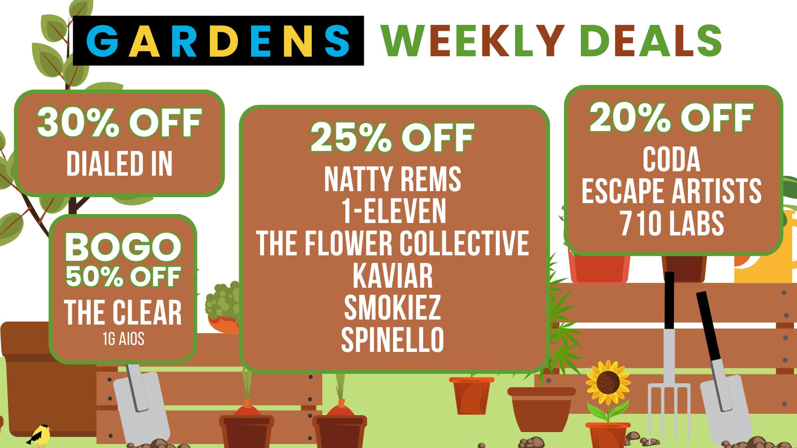 Weekly Deals 6/4 - 6/11 at Morrison Gardens - Denver | Weedmaps