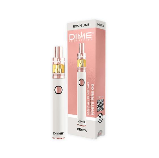 White Fire OG | Rosin Line | 600MG All In One Device by Dime Industries