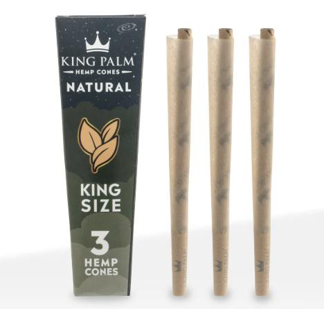 King Palm King Size Hemp Cones 3pk