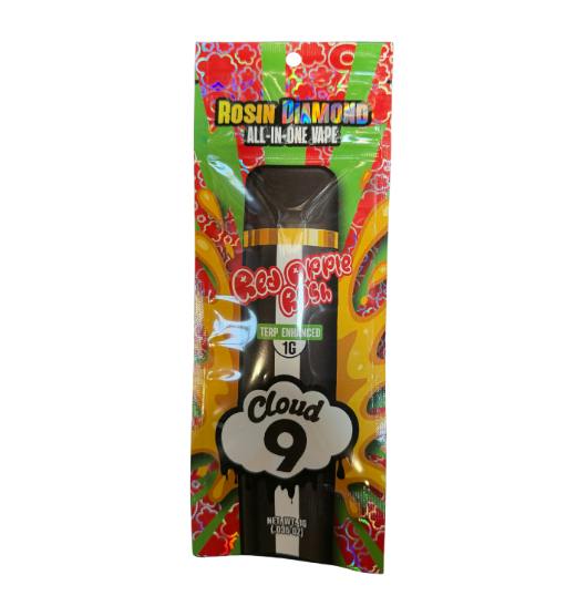 Cloud 9 1g Live Rosin Diamond Disposable - Red Apple Rush
