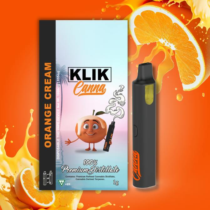 Klik 2 Gram Disposable - Orange Cream