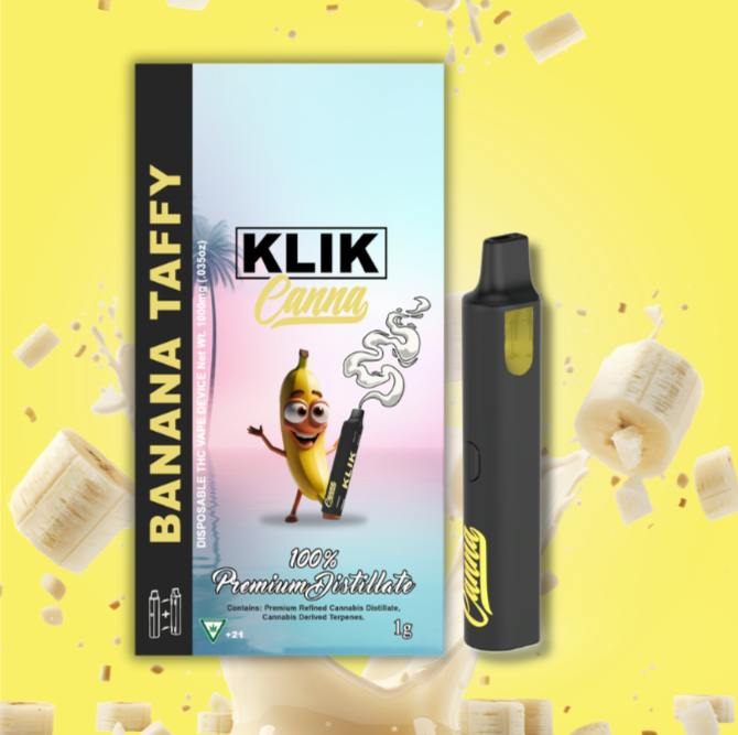 Klik 2 Gram Disposable - Banana Taffy