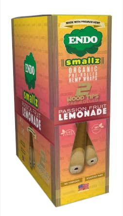 Endo Smalls Organic 2 Wood Tips Wraps Passion Fruit Lemonade | Accessories