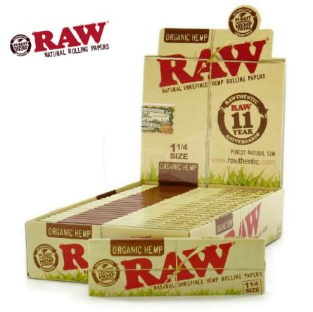 RAW 1 1/4" Organic Hemp Papers