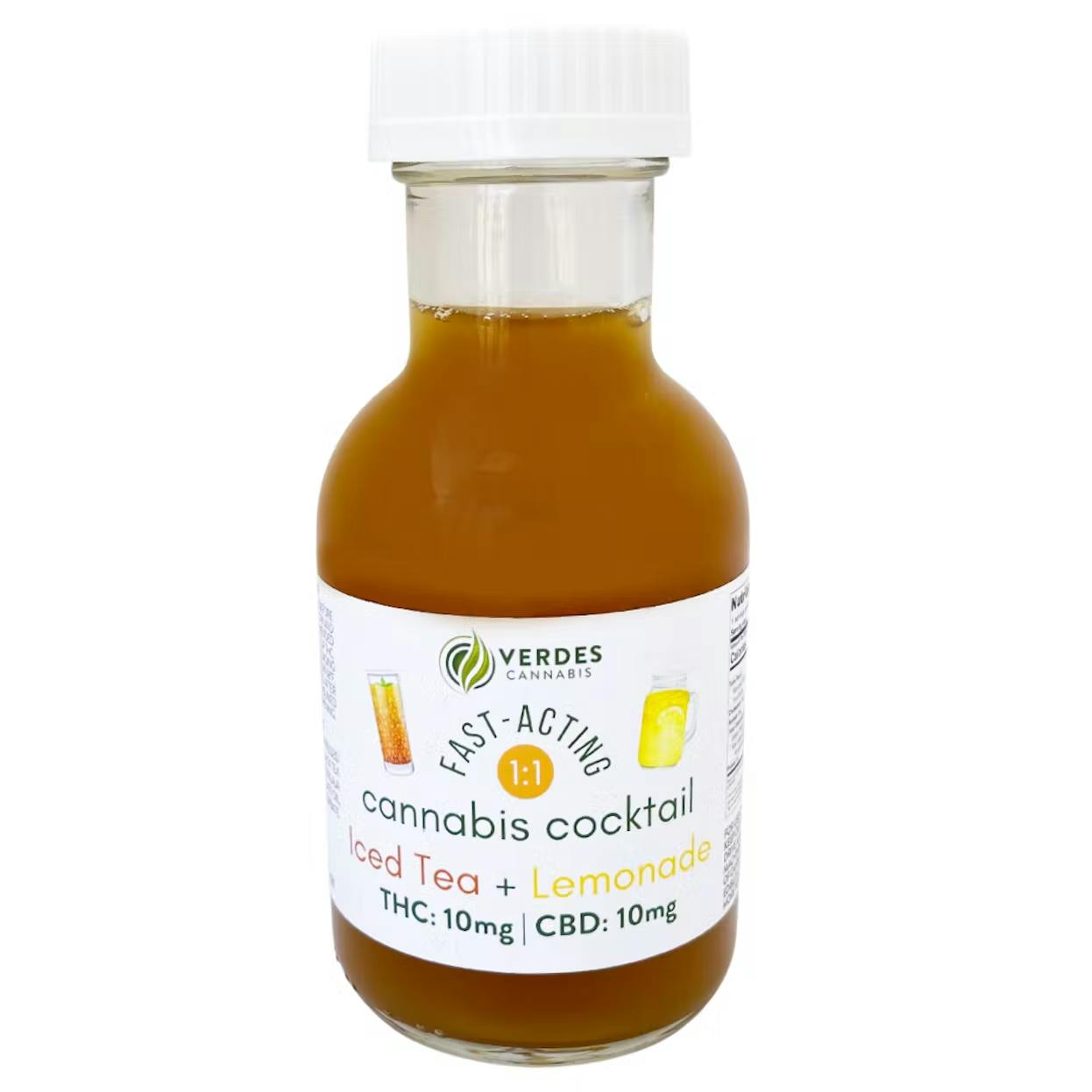 Verdes Foundation Iced Tea Lemonade 1:1 THC/CBD 100mg