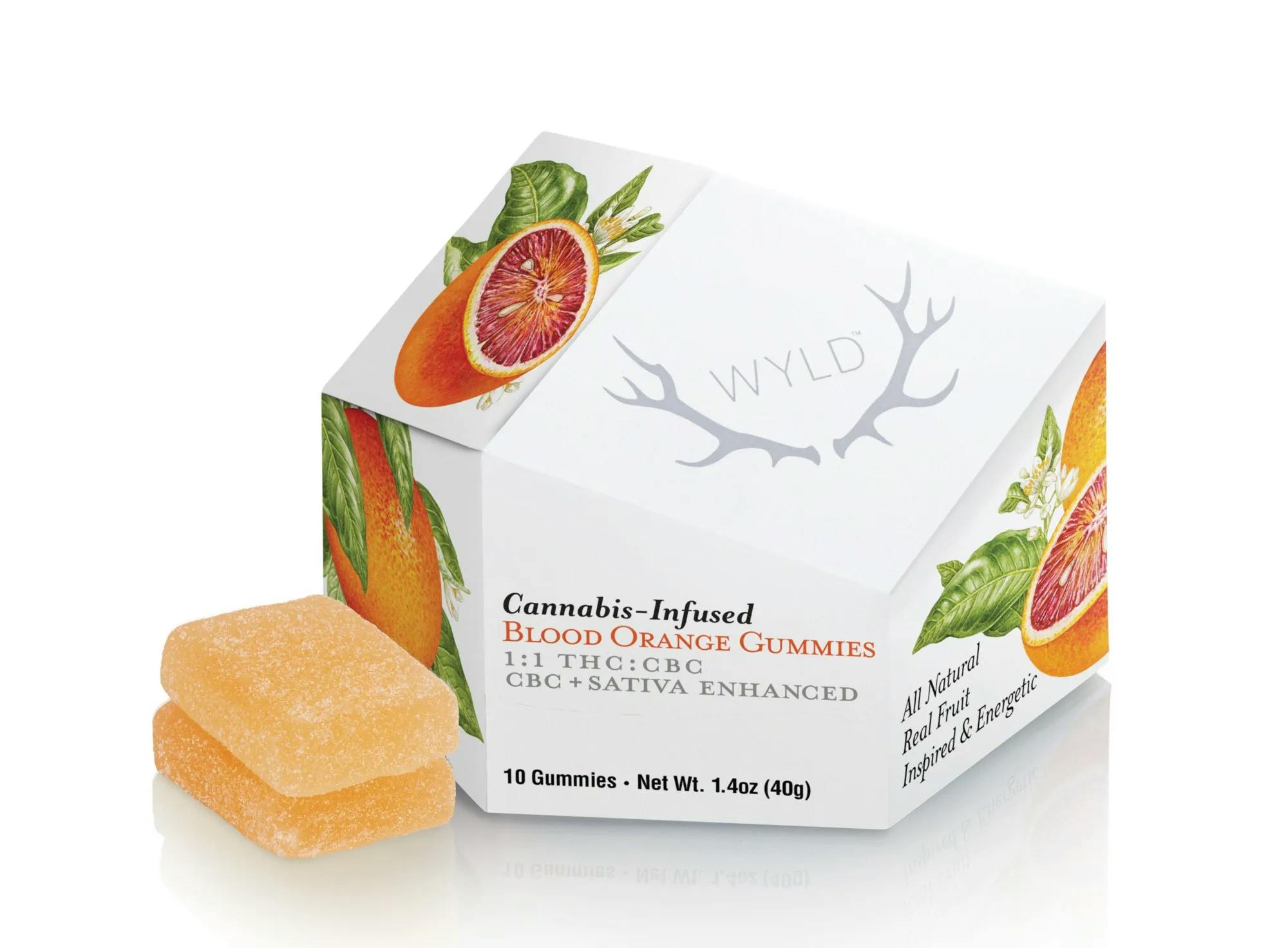 Blood Orange | 1:1 THC:CBC Gummies | 100mg | 10ct | 10mg/ea by Wyld