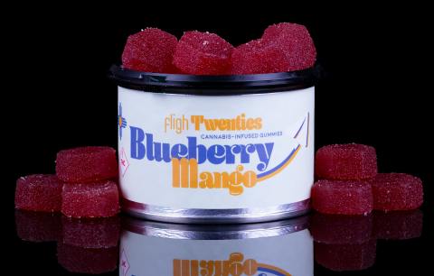 Fligh Blueberry Mango 5mg Gummies (20pc) at Colfax Cannabis Company
