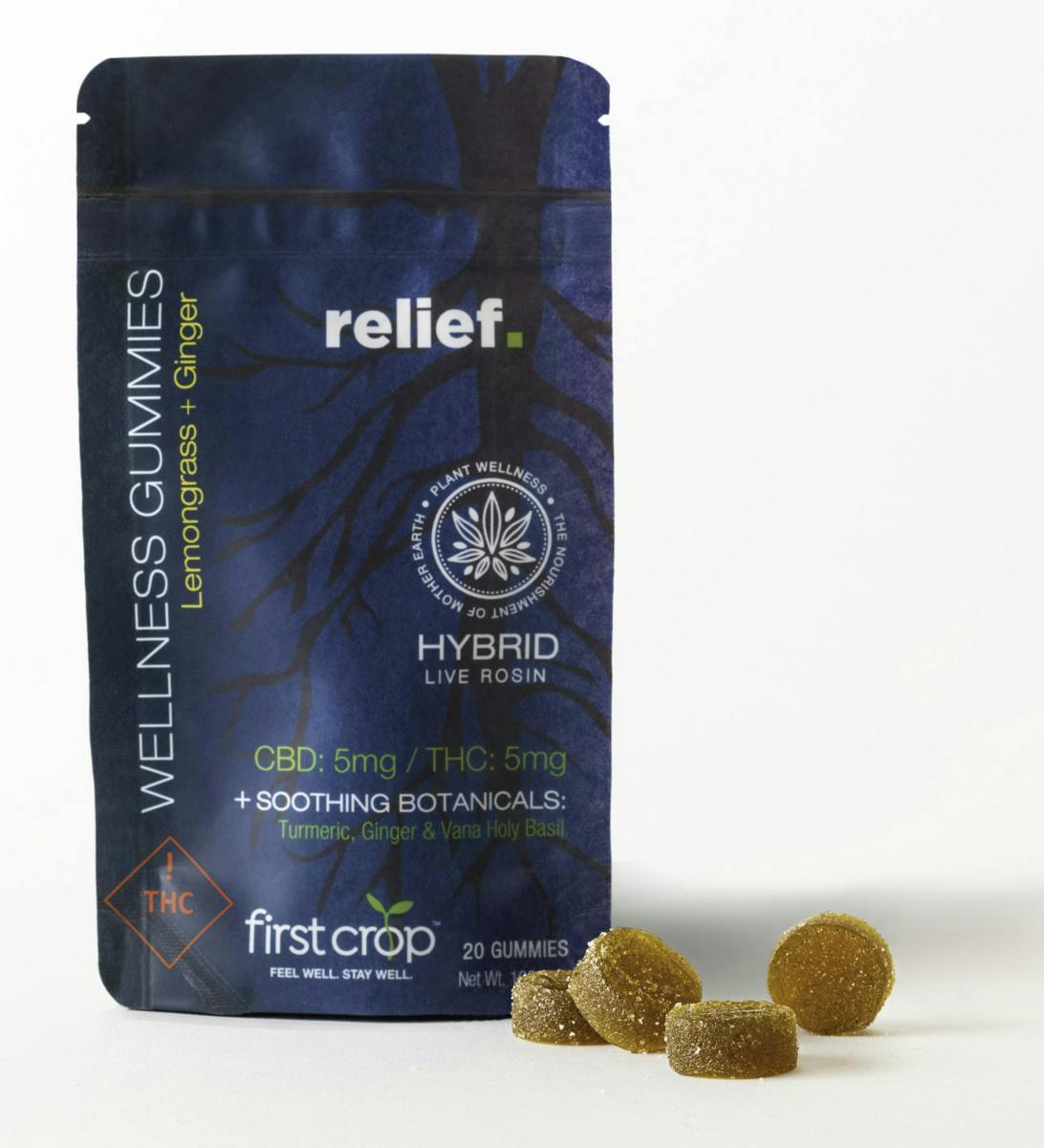 First Crop | Relief | Gummies | Gummies | 20pk | 5mg/ea