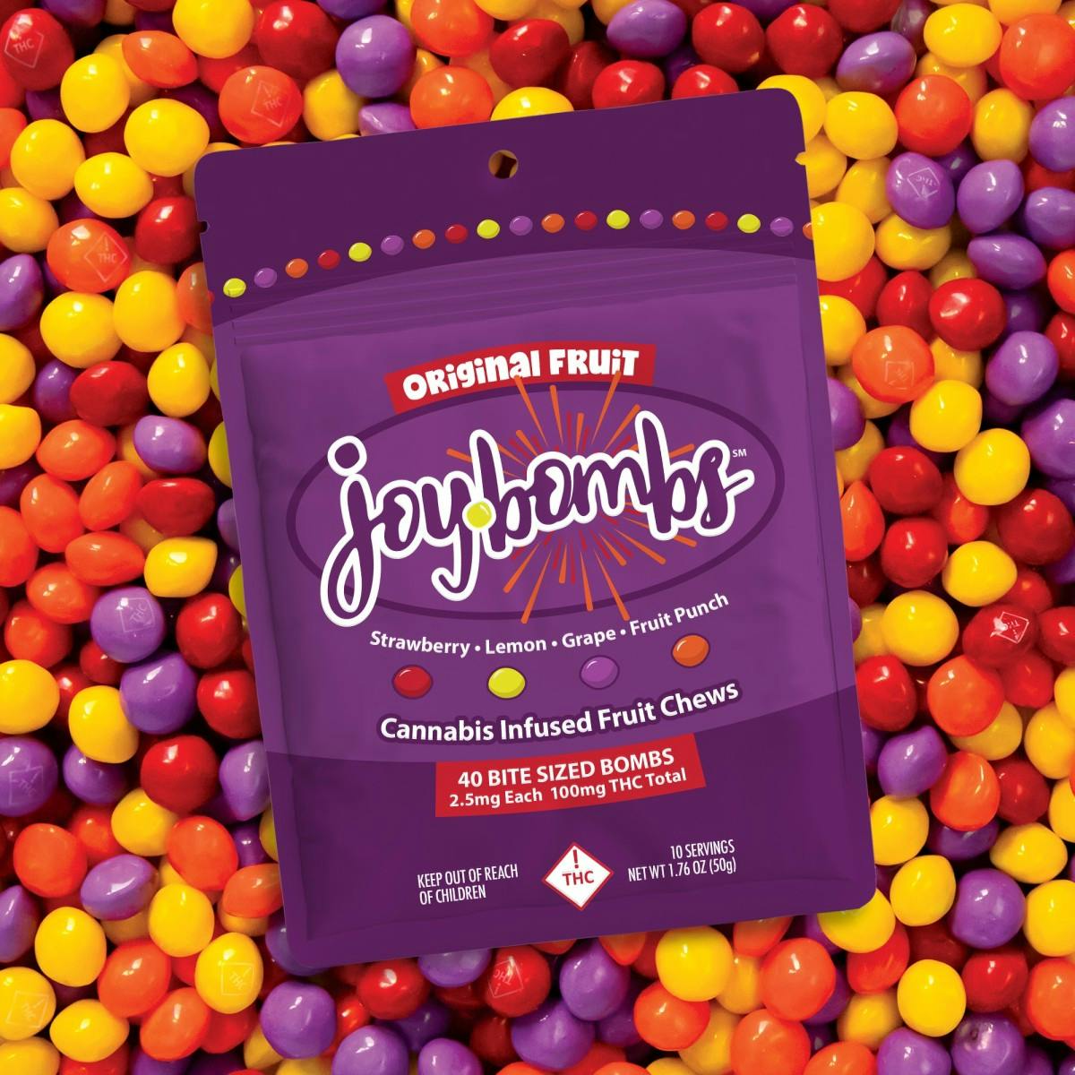 Joy Bombs Original Fruit - 100mg THC (40pk / 2.5mg THC ea)