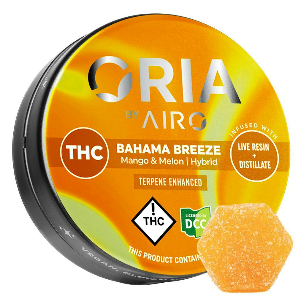 ORIA by Airo Gummies - Live Resin + Distillate - Bahama Breeze at Colfax Cannabis Company