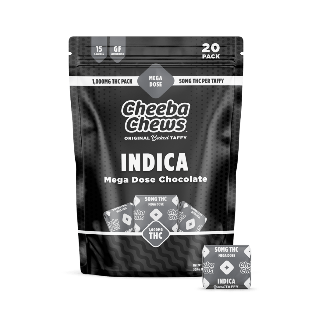 Indica Chocolate Taffy Chews | 1000mg by Cheeba Chews