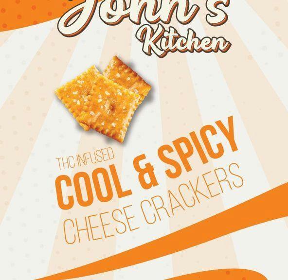 Cool Spicy Cheese Crackers Johns Kitchen Baked Goods