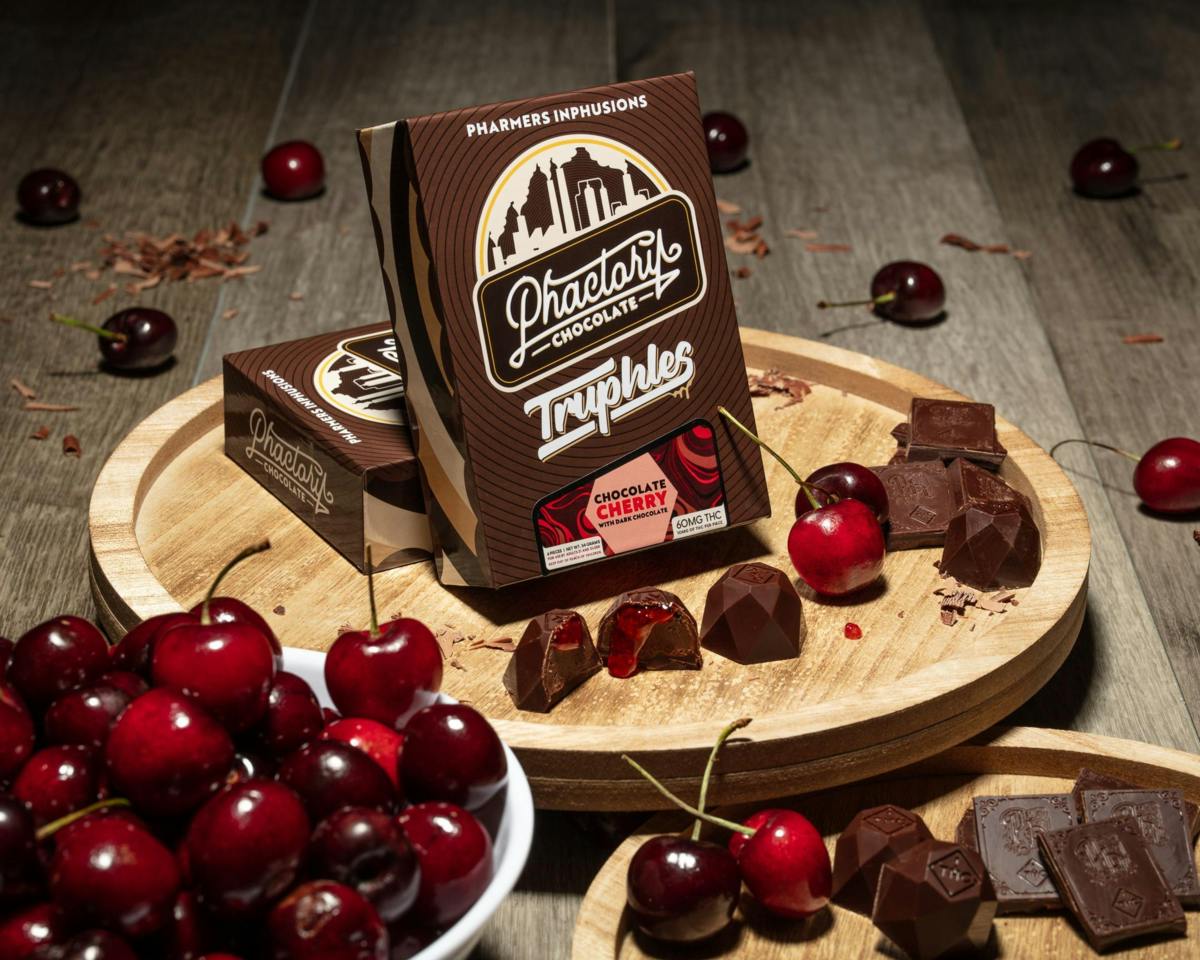 Pharmer's Quality - 60mg Truphles - Dark Chocolate Cherry at Colfax Cannabis Company