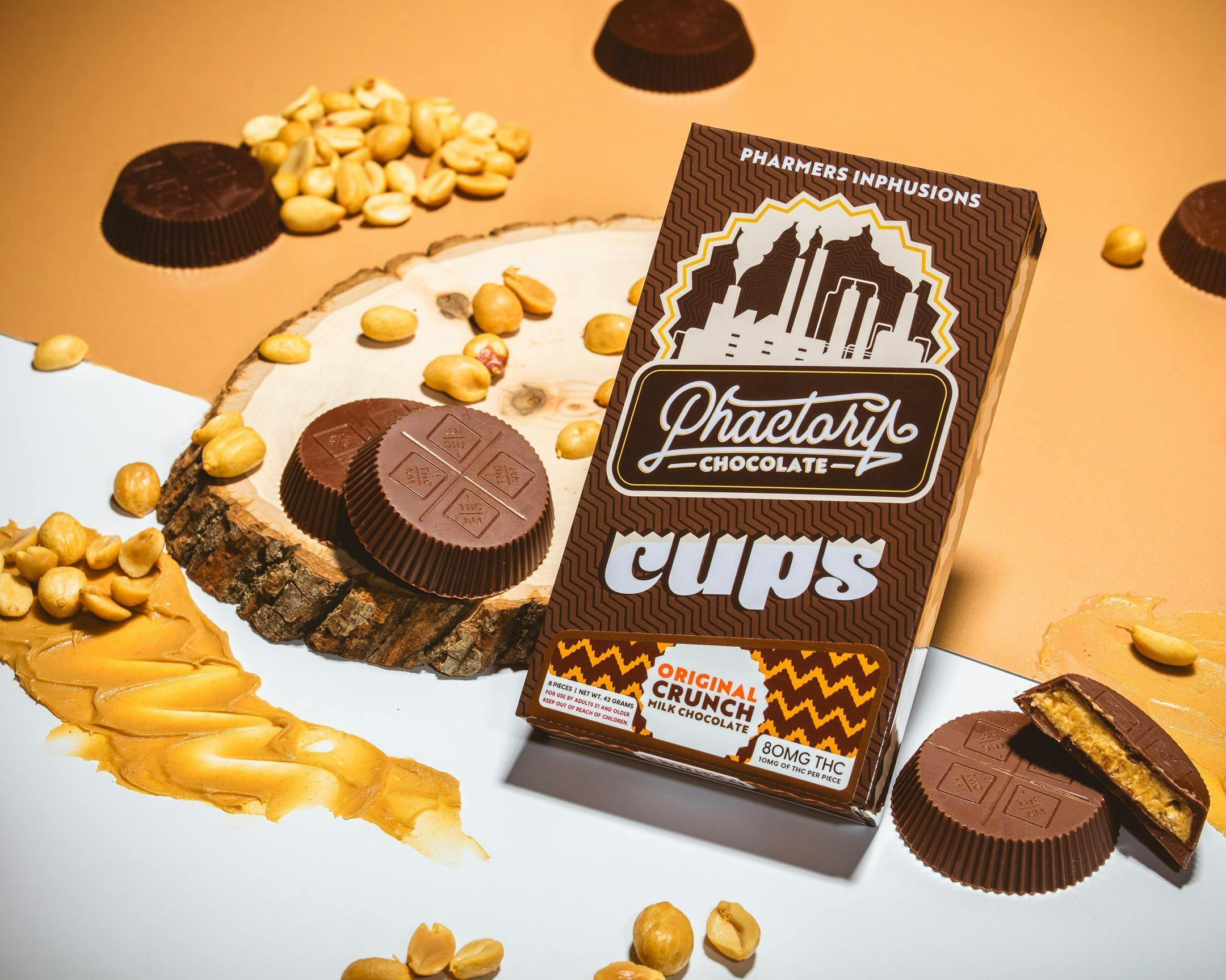 Pharmer's Quality - 80mg Peanut Butter Cups - Original Crunch at Colfax Cannabis Company