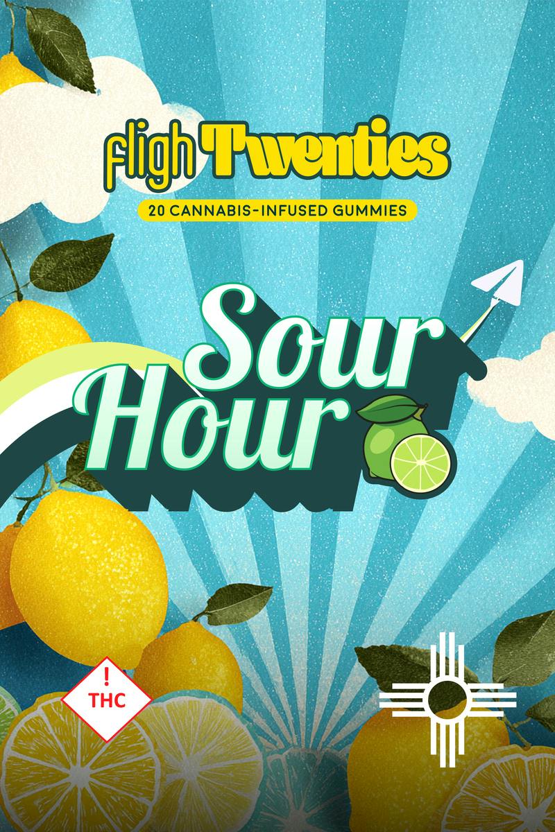 Fligh Twenties - Sour Hour 500mg Gummies (20ct.)