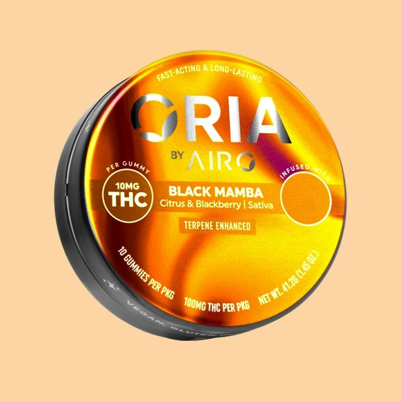 Black Mamba | Oria - Artisan Series | 100mg Live Resin Gummies by Airo Brands
